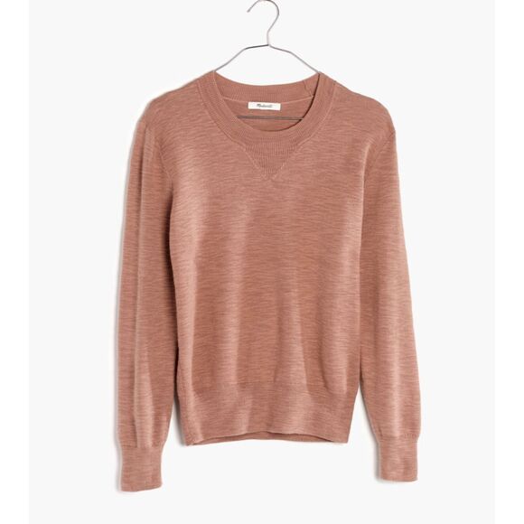 Women Madewell Milestone Pullover Sweater Classic Fit in Warm Ash Size Small - Picture 1 of 7
